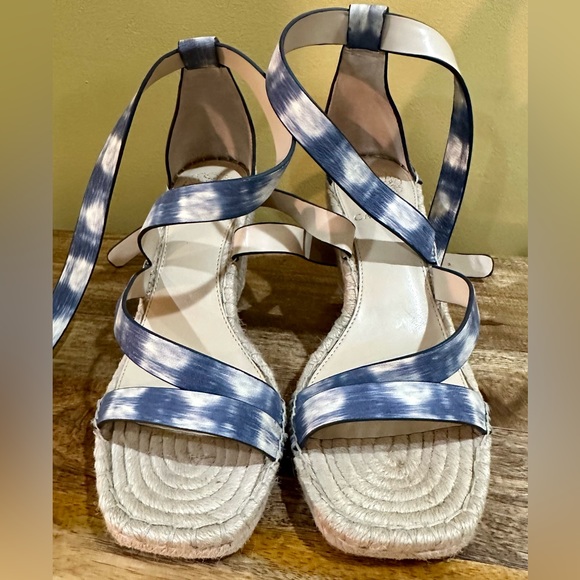 EUC Vince Camuto “Mesteria” Blue Watercolor Ombré Espadrille. Size 9.5M/41 - Picture 11 of 14
